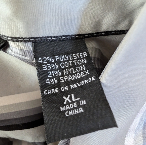 New York & Company Top Size XL Button Up Stretch - Picture 11 of 13